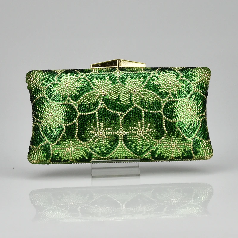 Новинка зеленые туфли на каблуке итальянская женская обувь и сумка украшенные