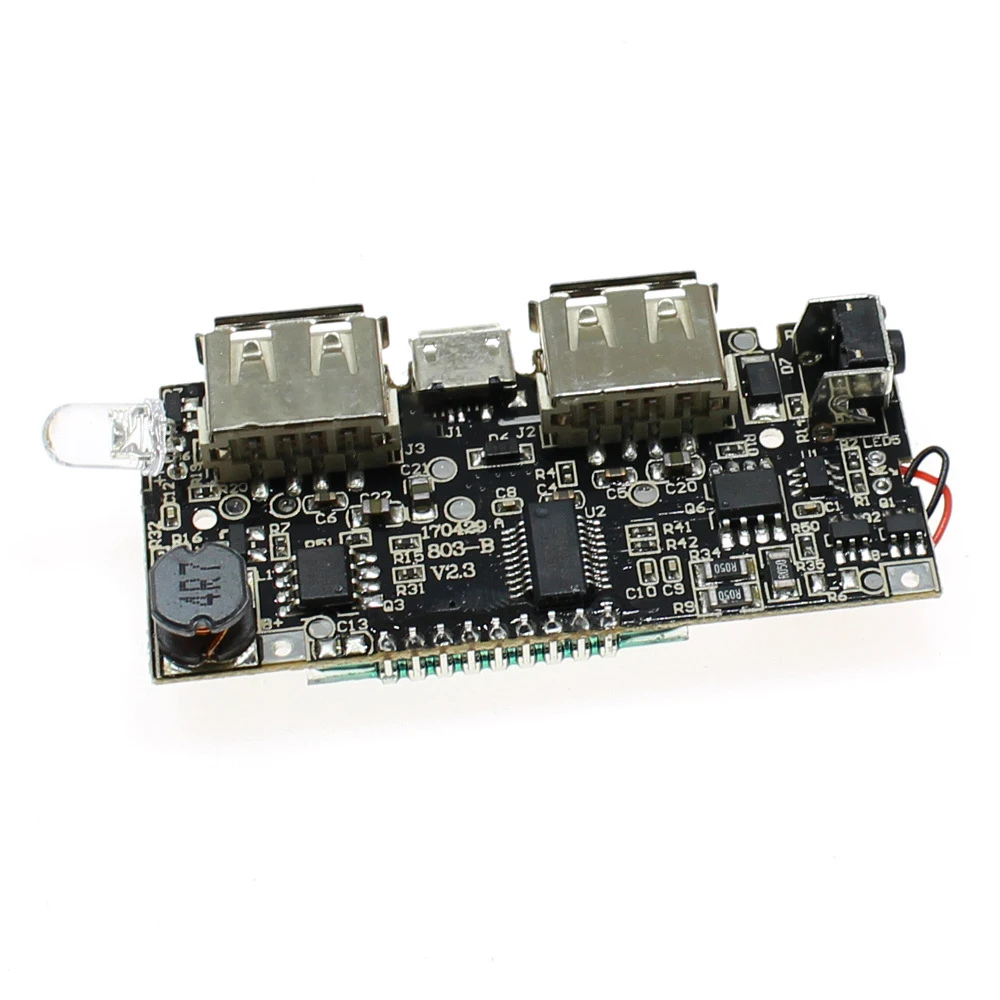 

Dual USB 5V 1A 2.1A Mobile Power Bank 18650 Battery Charger PCB Power Module LED LCD Solar Charging Board for Phone DIY Module