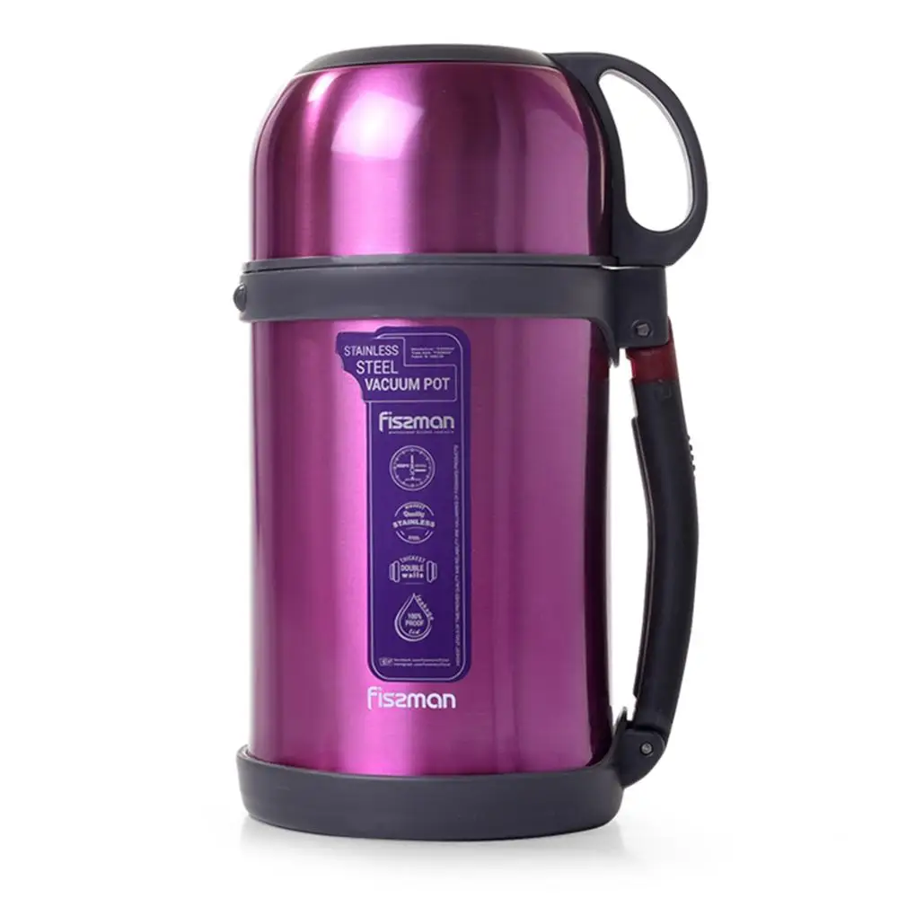 FISSMAN 1000 мл с двойными стенками из нержавеющей стали вакуумный горшок уличная