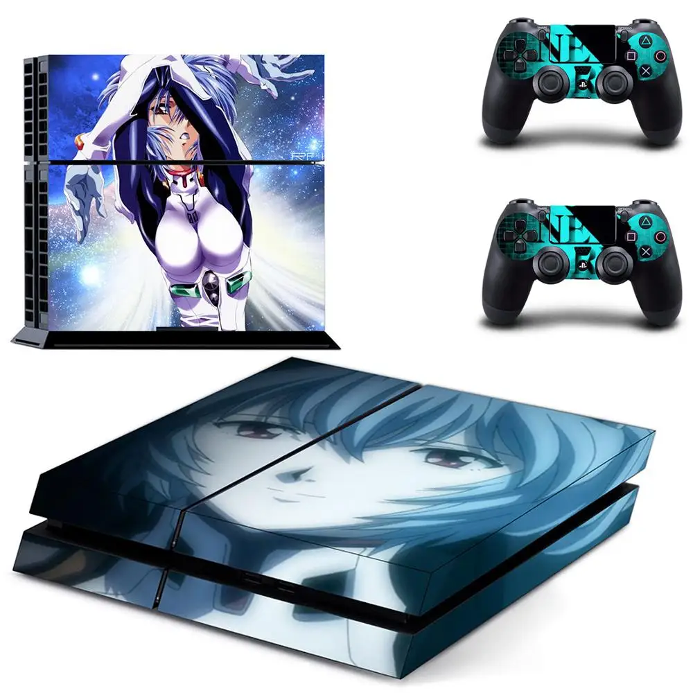 Наклейка s Neon Genesis Evangelion наклейка для PS4 PS 4 игровая станция Pegatinas консоли playstation и 2