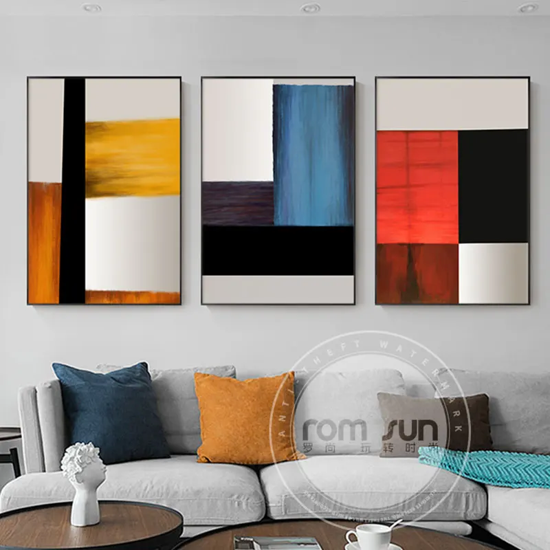 Картина на холсте креативные ретро цвета постеры и принты настенные картины для