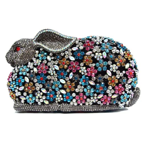 Милые вечерние сумки в форме кролика женские сумки-клатчи с животными роскошные