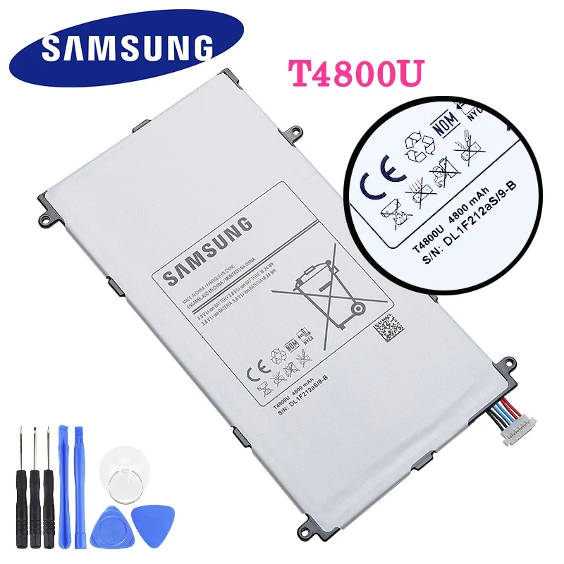 Оригинальный аккумулятор Samsung T4800U T4800E для Galaxy Tab Pro 8 4 дюйма планшета T325 T320 T321 4800