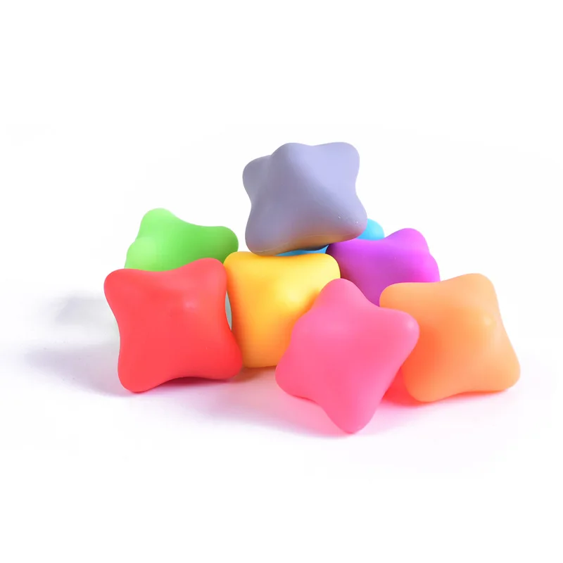 

New Fitness Hand Silicone Massage Ball PVC Soles Sensory Training Grip the Ball Portable Physiotherapy Silicone Hexagonal Ball
