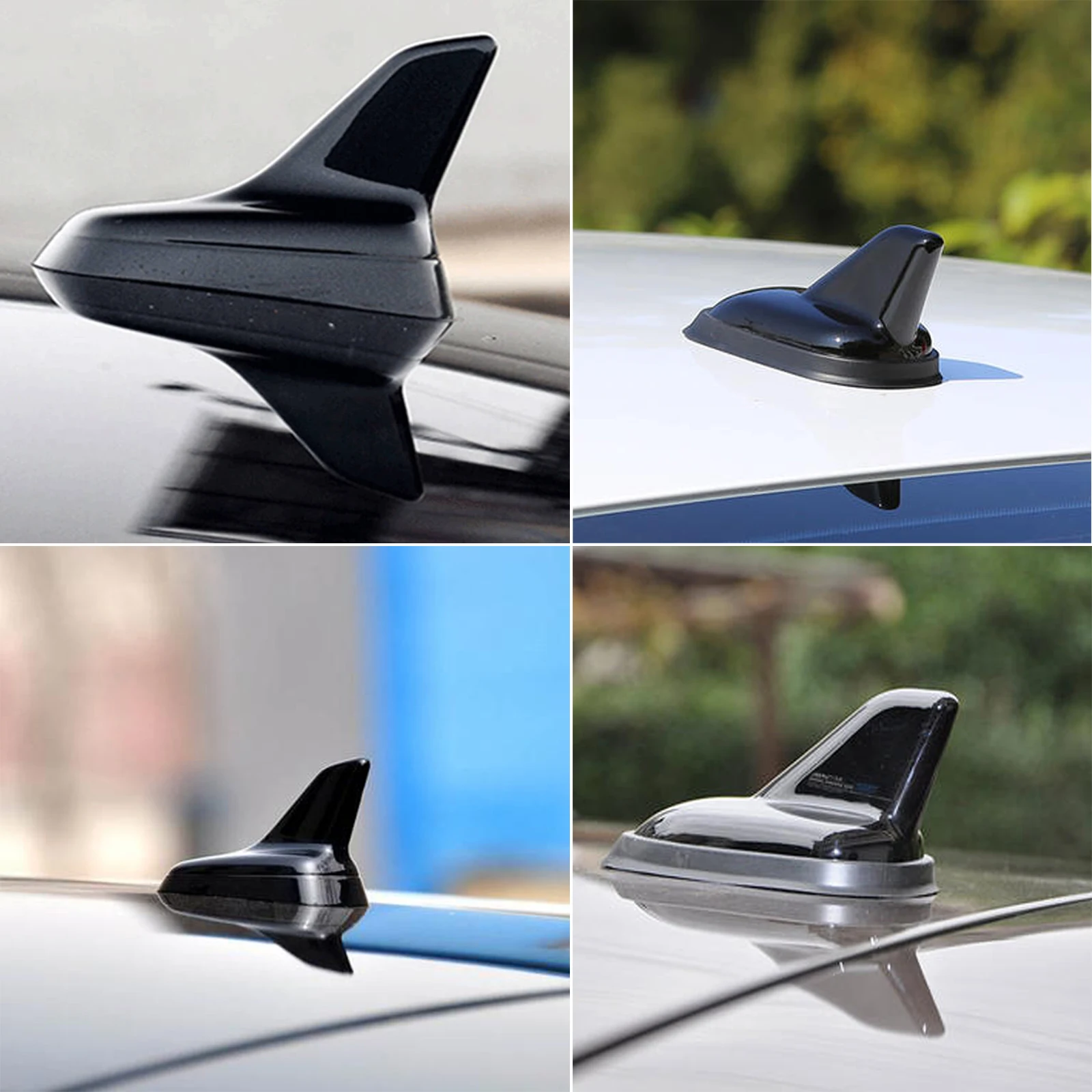 Justech FM/AM Antenne Shark Fin For Skoda Seat Citroen Raku II 2 VW Passt Golf IV 4 Polo Lupo Car Roof Base Signal Aerial | Автомобили и