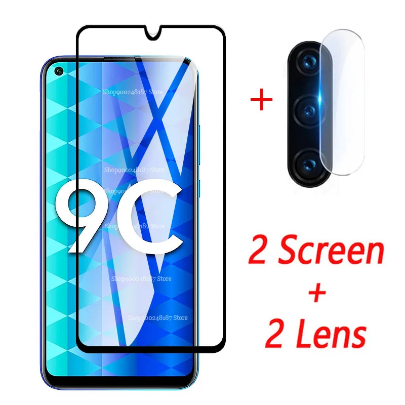 4 в 1 для huawei honor 9c стеклянная камера защитное стекло на honor 9c xonor 9 c c9 на honor9c aka-l29 Защитная пленка для экрана