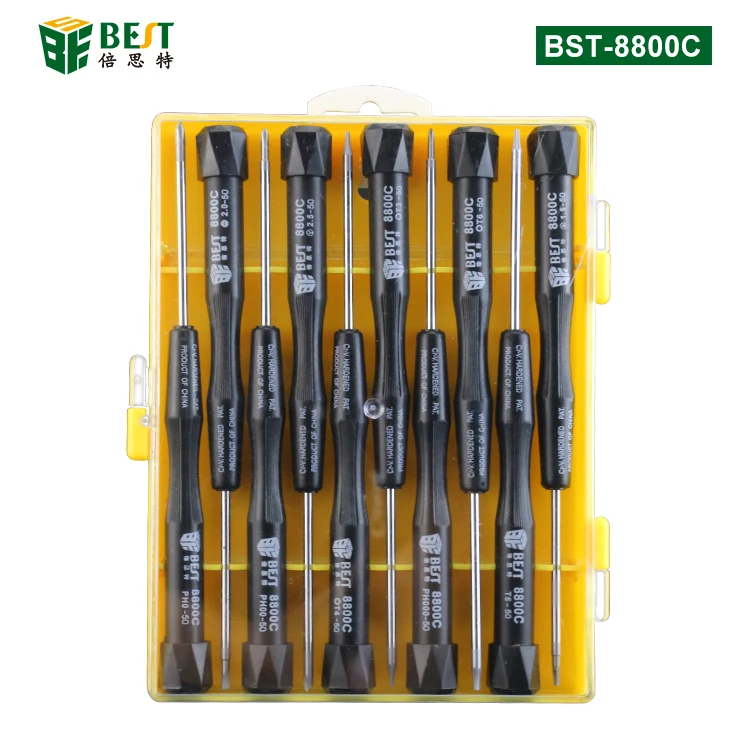 

Набор прецизионных отверток 10 в 1 P2 P5 Pentalobe Y2.5 Tri Wing PH00 PH000 T3 T4 T5 T6, для Macbook, инструменты для ремонта телефонов