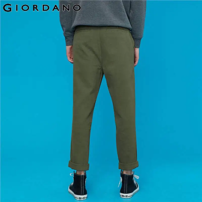 Giordano мужские повседневные джинсовые брюки на средней талии, из натурального хлопка
