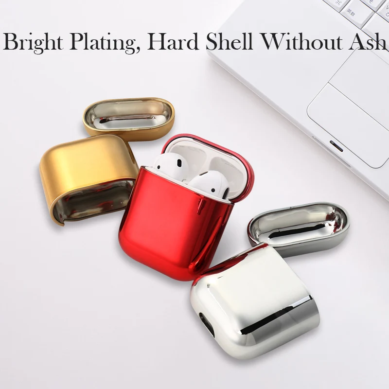 Чехол для Airpods 2 чехол s с гальваническим покрытием жесткий корпус MacBook Air стручки