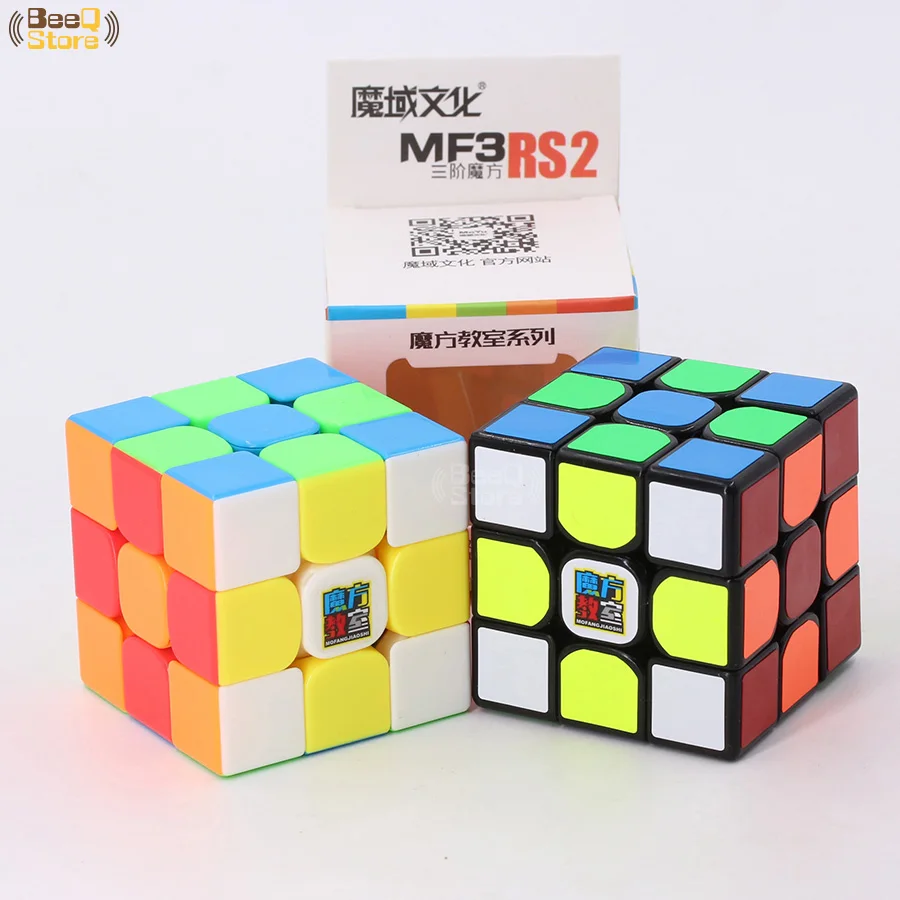Mofangjiaoshi MF3rs & MF3rs2 магический куб 3x3x3 скоростной 56 мм пазл Magico Cubo черный без наклеек