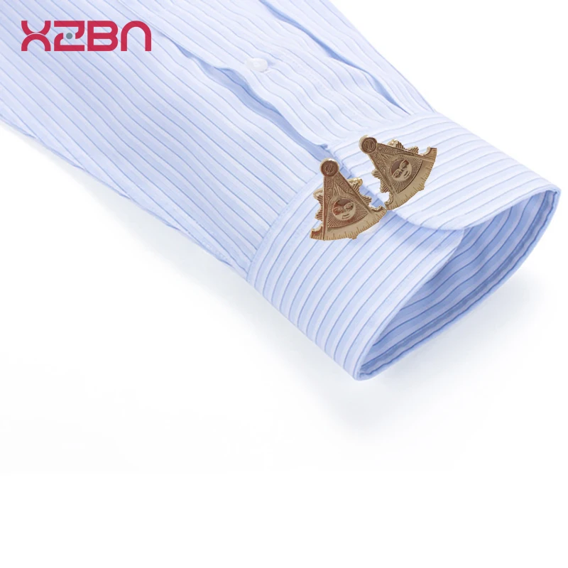 Запонки Masonic дизайн 3D ручная работа синяя деловая Повседневная рубашка легкие