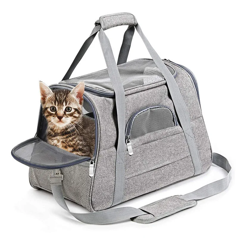 

Foldable Pet Bag Convenient Pet Carrying Bag Multifunctional Cat Carrier Pet Supplies For Outdoor Traveling Foldable Pet Bag