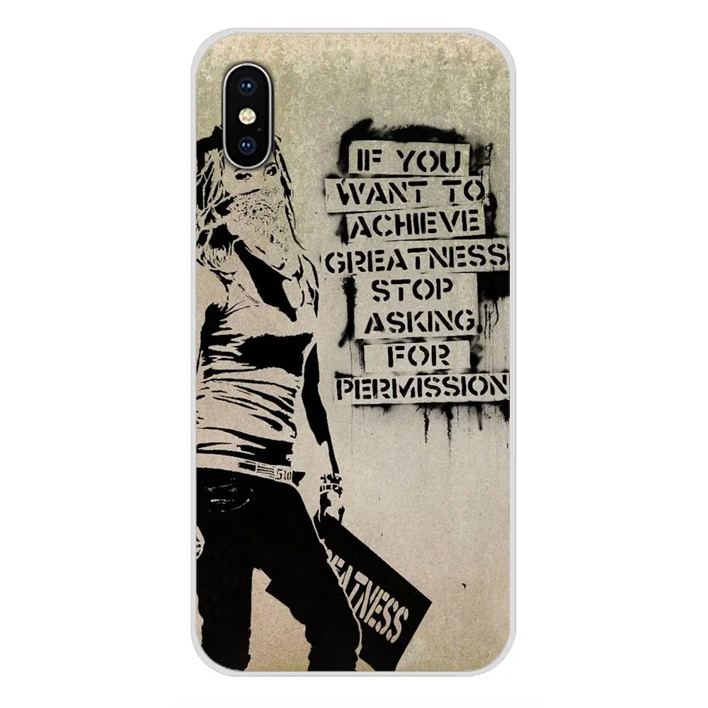Прозрачный чехол из ТПУ для Xiaomi Redmi Note 3 4 5 6 7 8 Pro Mi Max Mix 2 2S Pocophone F1 Funny Street Art Banksy Graffiti |