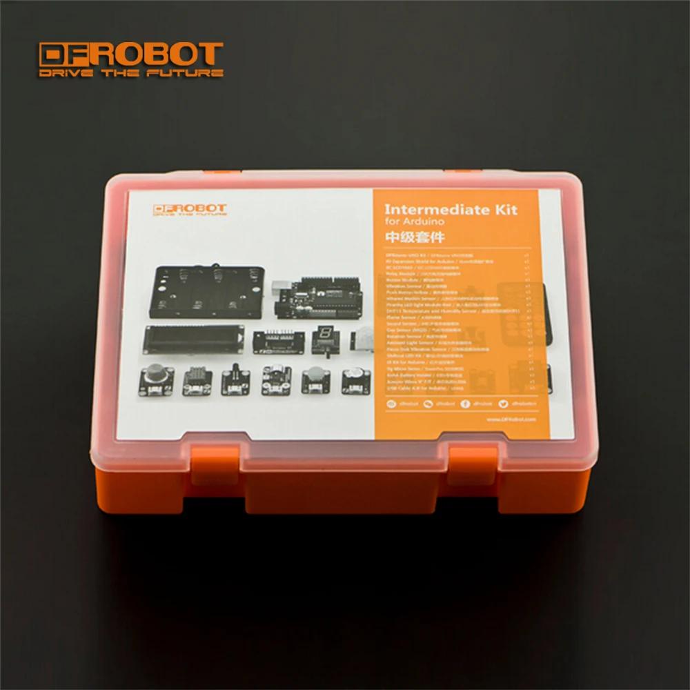 DFRobot Gravity промежуточный комплект для Arduino включает DFRdunio UNO borad Датчик Щит 16 занятий поддержка ума+ Графическая программа