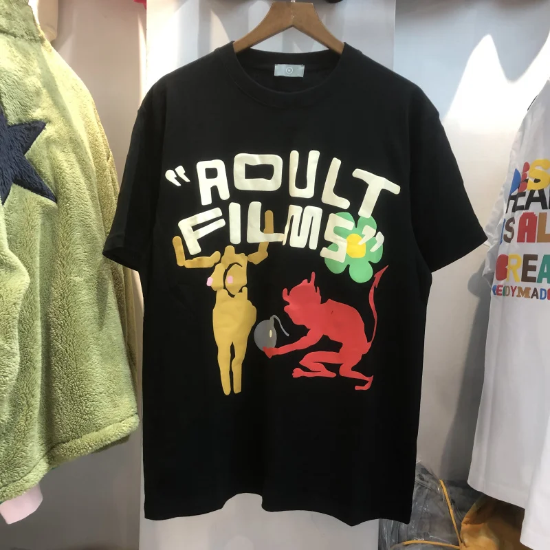 Винтажные футболки CPFM.XYZ с принтом из пенопласта для взрослых мужские и женские