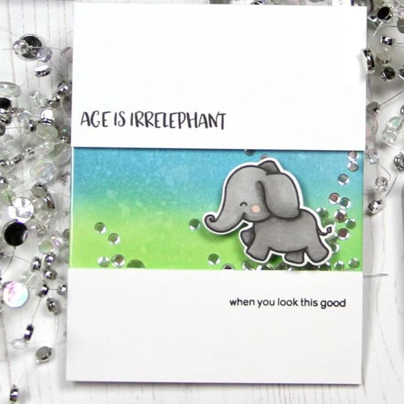 Прозрачные силиконовые штампы 4*6 дюймов милые животные медведь слон мыши собака