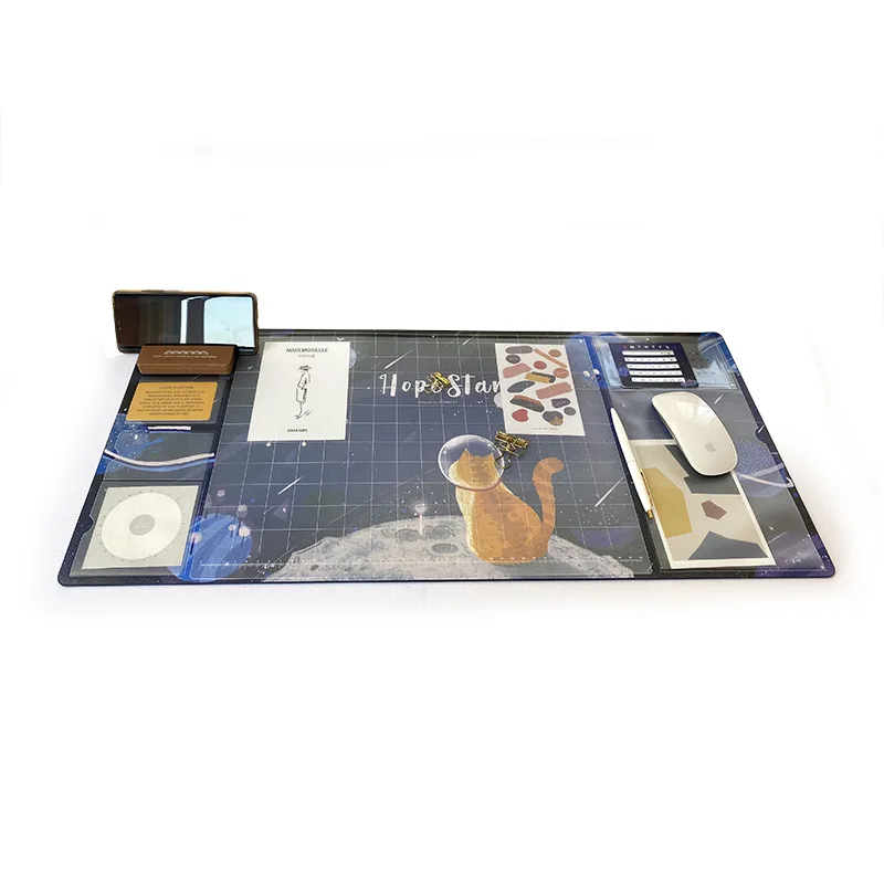 

Large Waterproof Pu Mouse Pad Student Writing Pad Office Computer Desk Mat Laptop Cushion Desk Organizer with Calendar