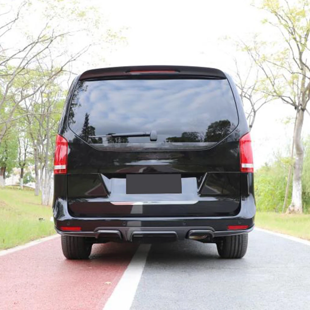 Для Mercedes Benz V Class V250 Vito из углеродного волокна задний бампер диффузор спойлер Защитная крышка сплиттер автомобильный бампер сплиттер