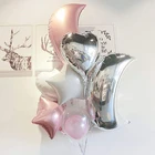 Фольгированный воздушный шар в виде Луны, 1 шт., 22 дюйма, 18 дюймов, звезды, гелиевые шары, украшение для дня рождения, свадьбы, украшение для будущей мамы, детская игрушка, шары