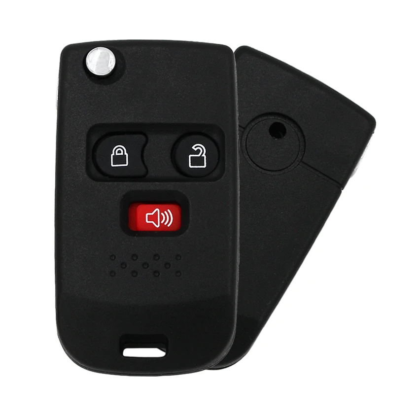 3-кнопочный складной корпус дистанционного ключа флип-Брелок оболочка для Ford Crown