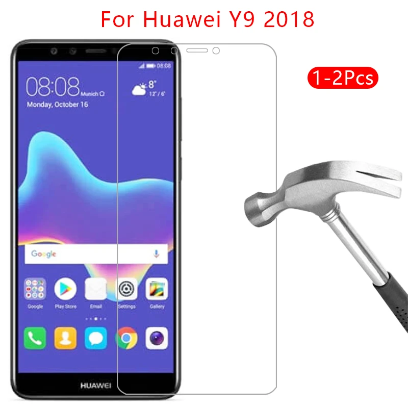 

protective glass for huawei y9 2018 screen protector tempered glas on y 9 9y y92018 film huawey huwei hawei huawi huawai huawe