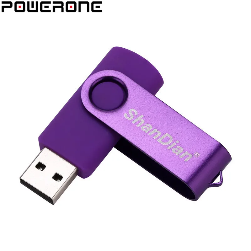 POWERONE пластиковые USB флэш накопитель деликатный портативный 4 ГБ 16 32 64 Поворотный U