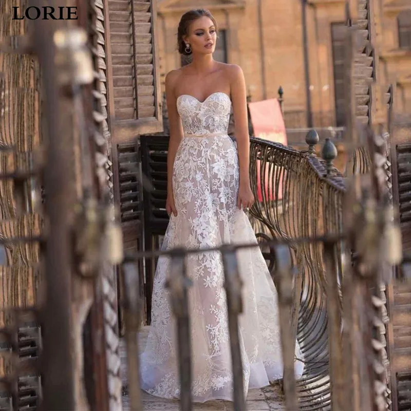 Свадебное платье принцессы LORIE 2019 Vestidos de novia милое кружевное свадебное