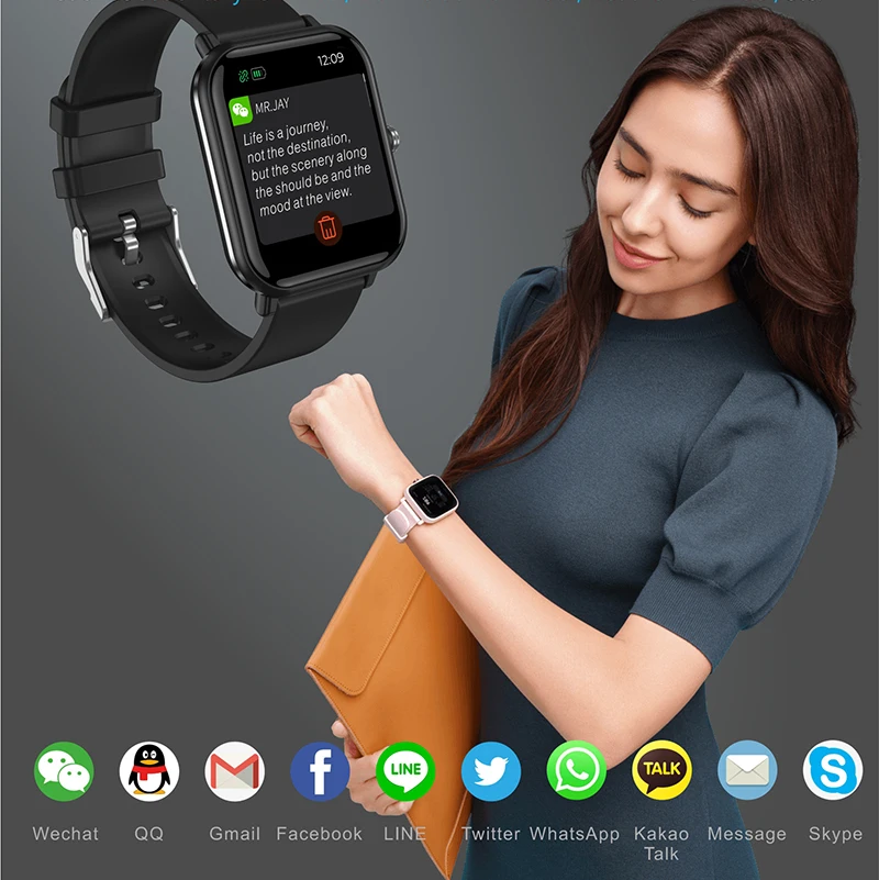 2022 Newest Smartwatch Body Temperature Detection Fitness Sports Watches Bluetooth Weather Forecast IP68 Waterproof Smart Watch