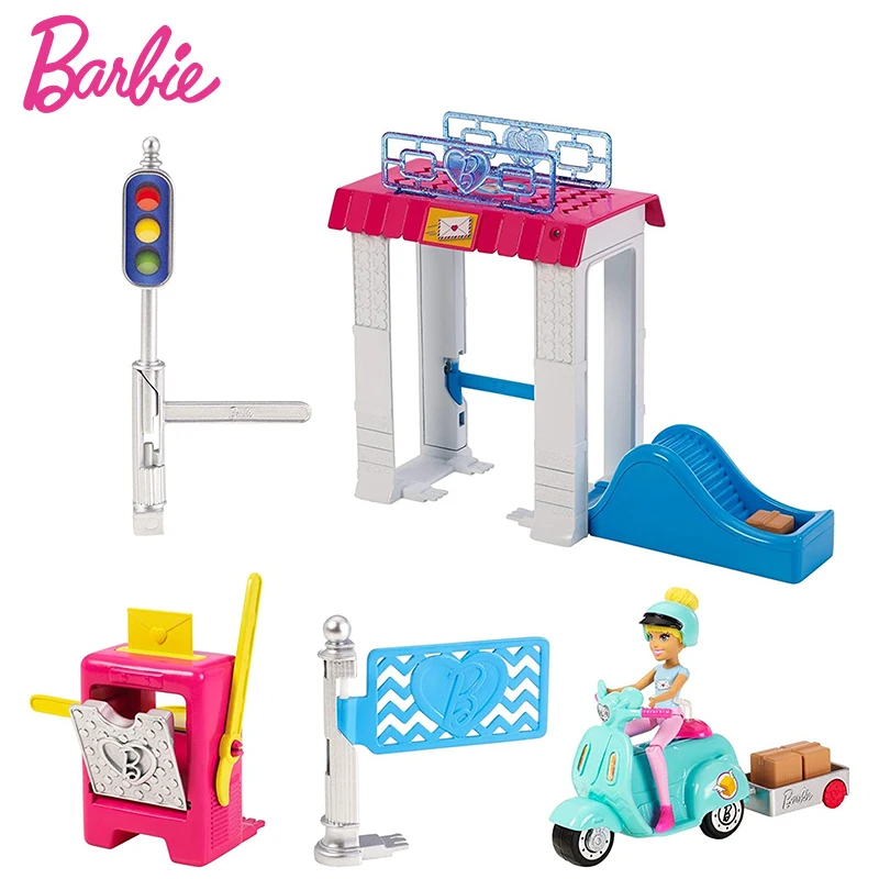 Оригинальная маленькая кукла Барби и самокат набор игрушек Детские Мультяшные