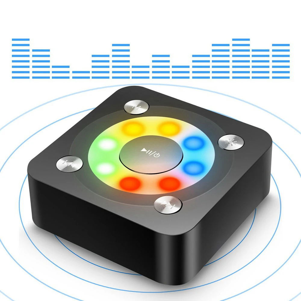 Легкий Bluetooth динамик портативный шатер бас беспроводной плеер светодиодная