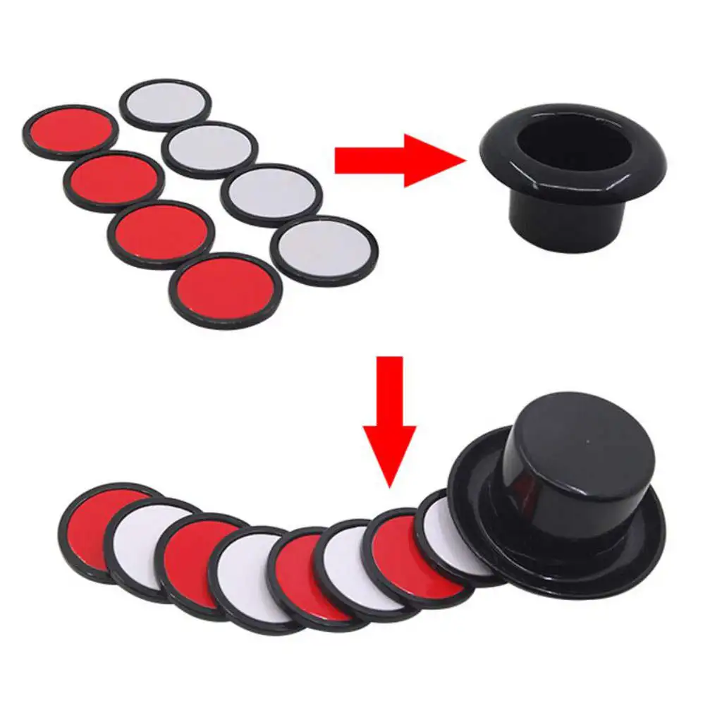 

Креативная шапка, радужная игрушка-шутка, реквизит для съемки крупным планом, 1 мини-шапка и 8 фишек для вечевечерние, реквизит для выступлен...