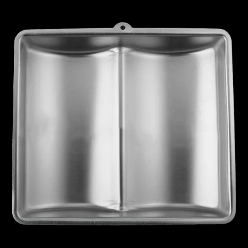 Promotion! Mould Fondant Cakes Patisserie Open Book in Pate Kitchen Decoration Design silver | Bakeware Sets