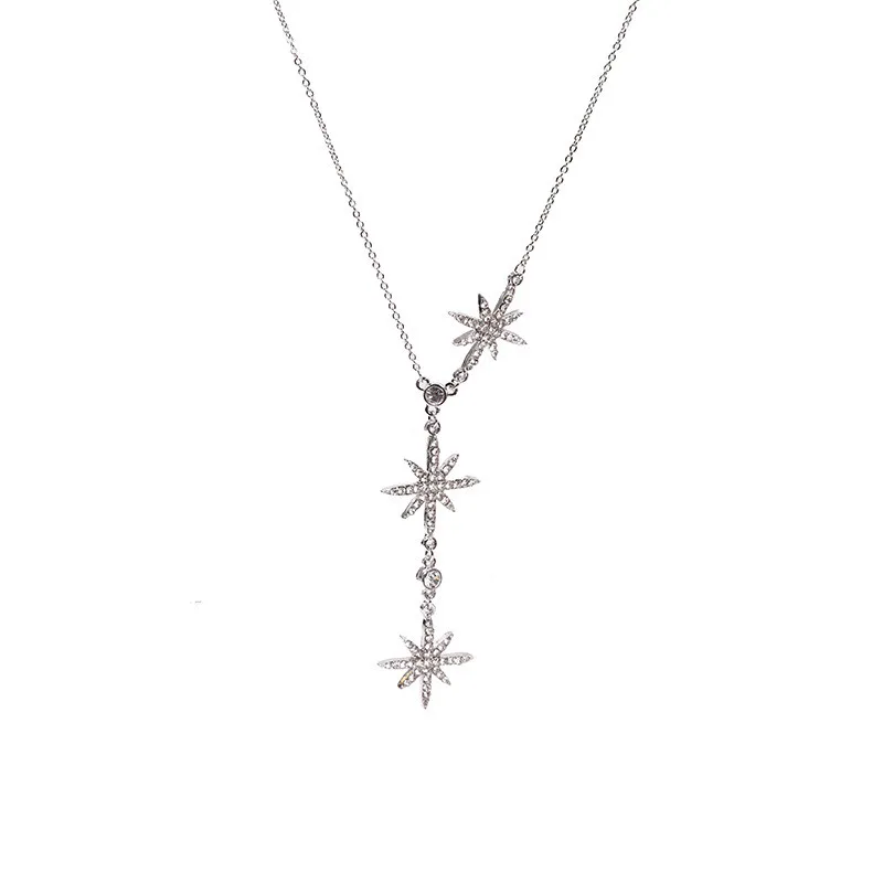 Корейские стразы звезда _ Женская мода 2020 новый темперамент простое ожерелье