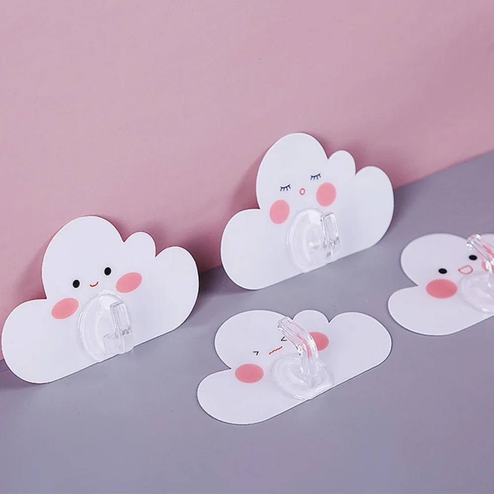 Дверная вешалка милый стиль дверной крючок 4 шт./компл. бесшовный клейкий крепкий