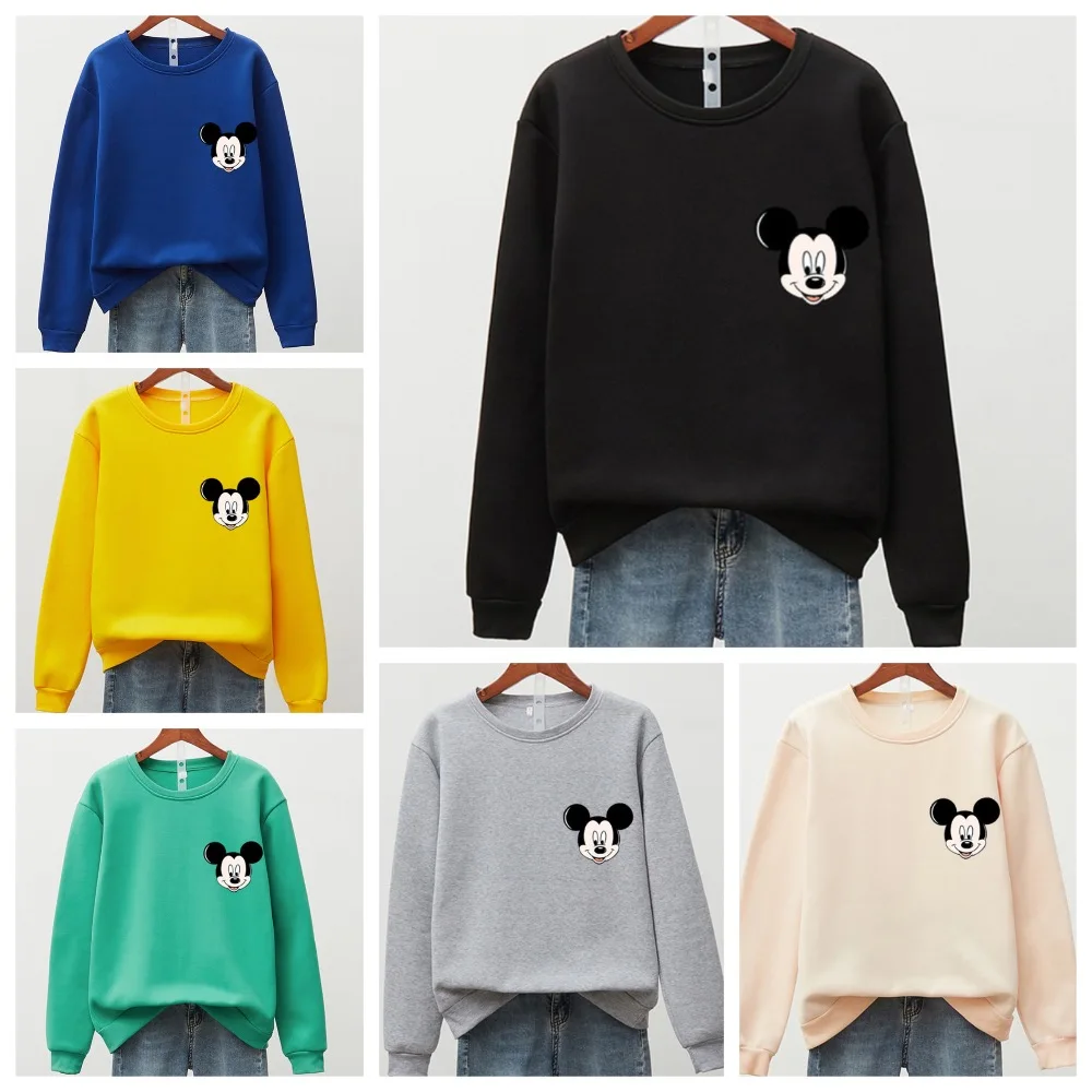 

Disney Mickey Mouse Sweatshirts Women Autumn Spring Female Casual Harajuku Printed Woman Hoodies 2021 Korean Lady Fashion Loose