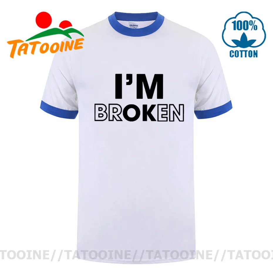 Футболка с надписью Tatooine I Am OK Футболки оригинального дизайна круглым вырезом для