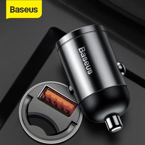 baseus car charger 30w qc3 04 0 type c pd3 0 car fast charger for iphone 11 pro samsung huawei fast charging car phone charger free global shipping