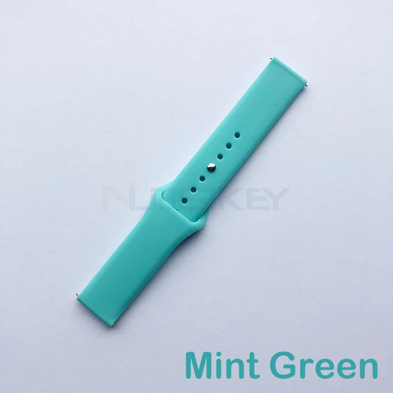 Mint Green Мягкий силиконовый ремешок для часов Garmin vivoactive 3 HR vivoactive3 сменный ремешок для часов Garmin Forerunner 645 браслет - Цвет: Mint Green