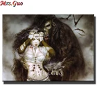 5D алмазная живопись сделай сам, полная выкладка, сексуальная красота женщины и Монстр, алмазная вышивка, мозаика, вышивка крестиком, Декор, настенное искусство,