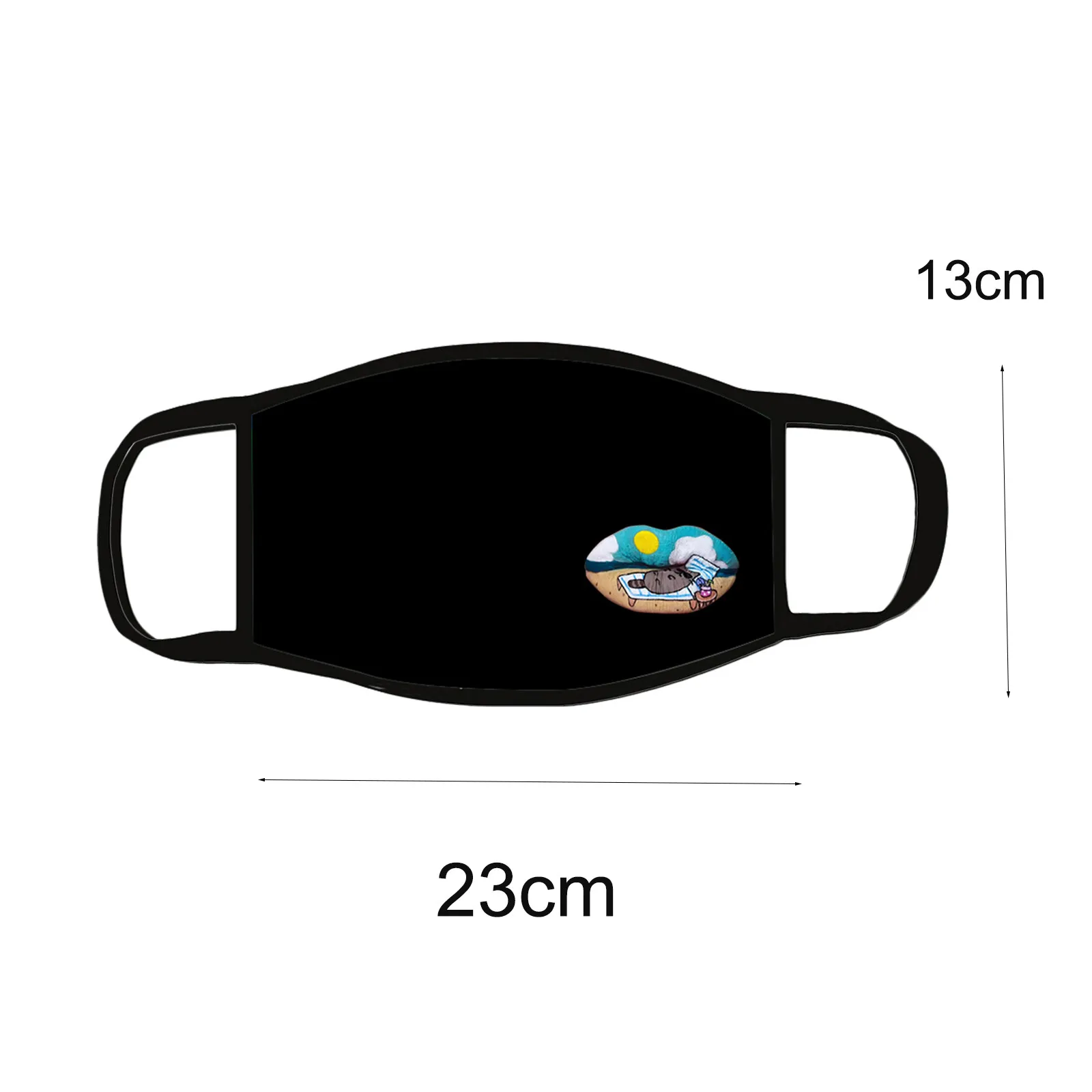 

Adult Outdoor Lip print Mask masque de protection Washable Safety Reusable Face Mask Headband Mascarilla masque en tissu 2021