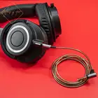 Аудиокабель Hifi OFC для Audio Technica ATH M50x M40x M70x M60X DJ, сбалансированные наушники 2,5 мм 4,4 мм, штекеры, удаленный микрофон 3,5 мм