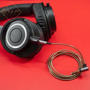Аудиокабель Hifi OFC для Audio Technica ATH M50x M40x M70x M60X DJ, сбалансированные наушники 2,5 мм 4,4 мм, штекеры, удаленный микрофон 3,5 мм