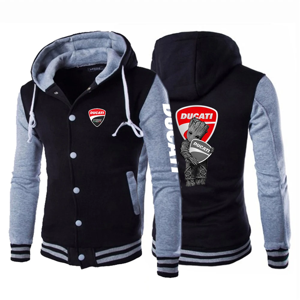 Новые мужские толстовки Ducati Для старшей школы Повседневная бейсбольная форма
