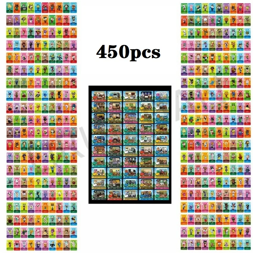 

450 шт. Серия 1 2 3 4 ACNH Anima lNew лист сельские карты NFC приветственная игровая карта Croxxing Ntag215 бирки NS Switch Wii U