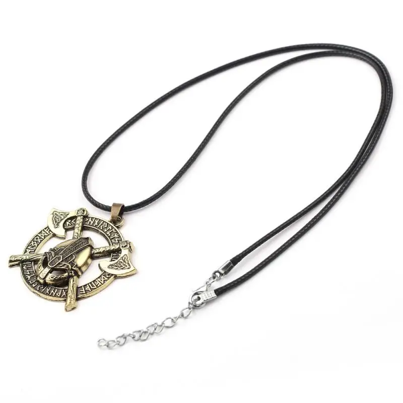 Модное Трендовое мужское ожерелье в стиле ретро 2021 подвеска виде шлема воина