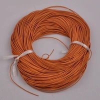 free ship 100m 1mm 1 5mm 2mm 3mm primary colors round genuine leather cord leather rope leather string jewelry making supplies