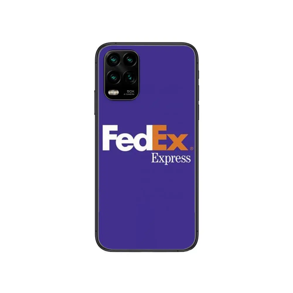 

express TNT UPS cartoon Phone Case For XiaoMi Redmi Note 10 9S 8 7 6 5 A Pro T Y1 Anime Black Cover Silicone Back Pre