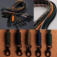 survival backpack high strength self defense parachute cord key ring paracord keychain lanyard rotatable buckle