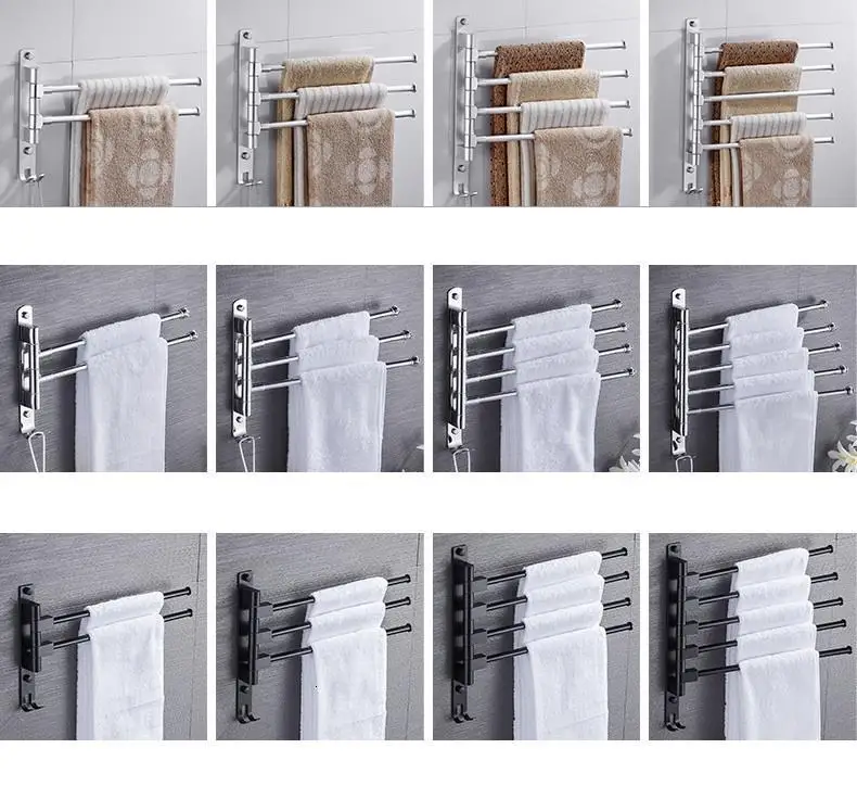 Estante Prateleira Parede Etagere Lazienka Estanteria Rotatable Salle De Bain Wall Shower Accessories Towel Rack Bathroom Shelf