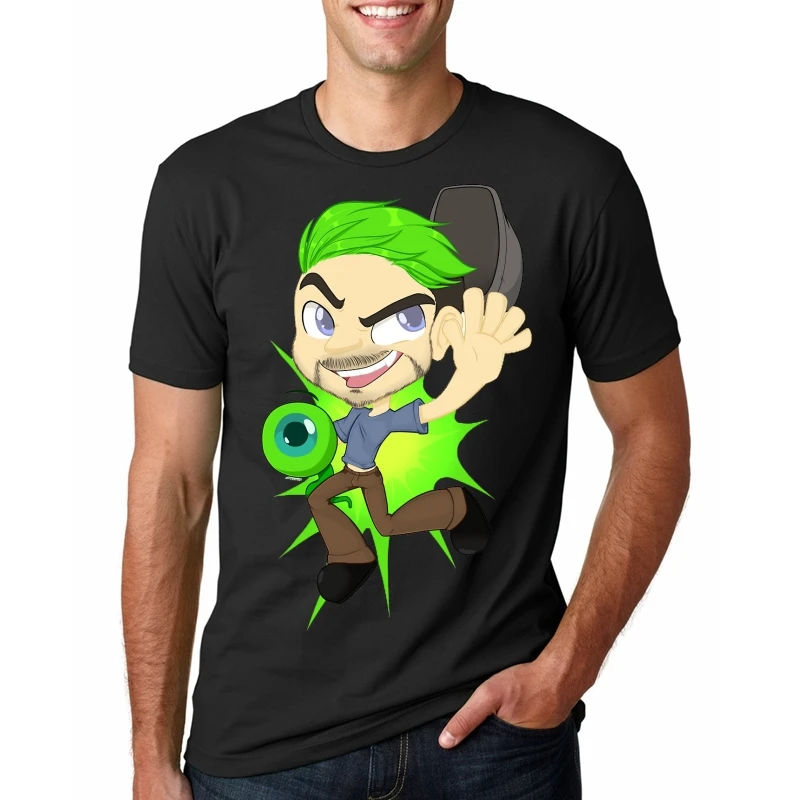

2018 Summer Brand 100% Cotton Jacksepticeye Men's T-Shirt Men's Casual Short-Sleeve T-Shirt Plus Size